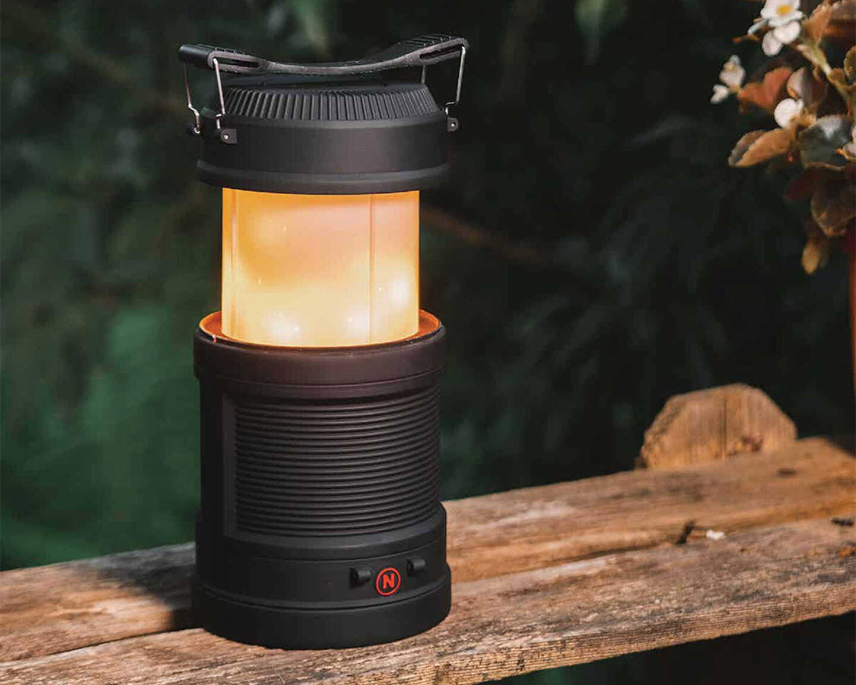 This Indoor/Outdoor Lantern Flickers Like A Flame