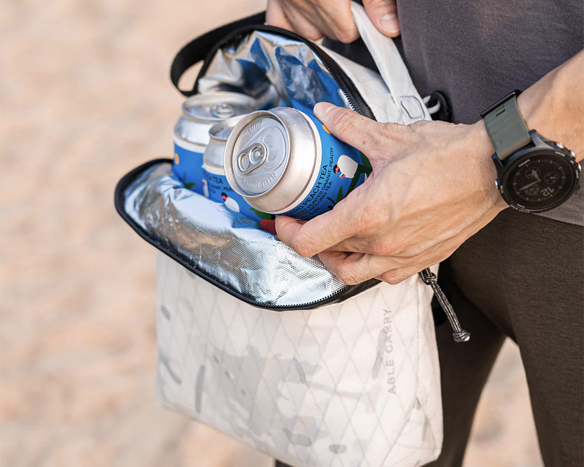 Carry a Pint-Size Party or a Hot Lunch in the Compact Able Cooler