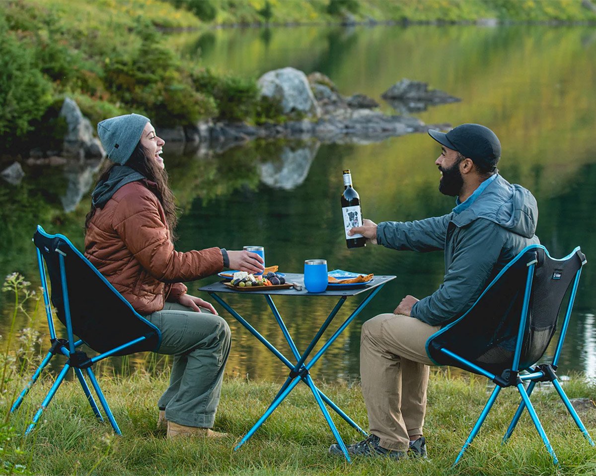 Campers Feast in Style with the Helinox Café Chair & Table