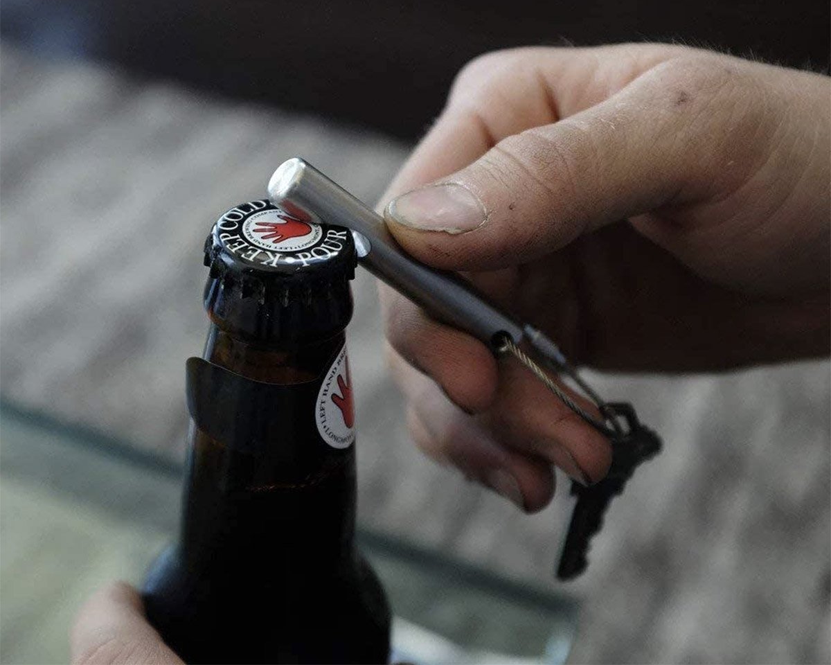 Durable Multifunctional Retractable Bottle Opener Stainless Steel