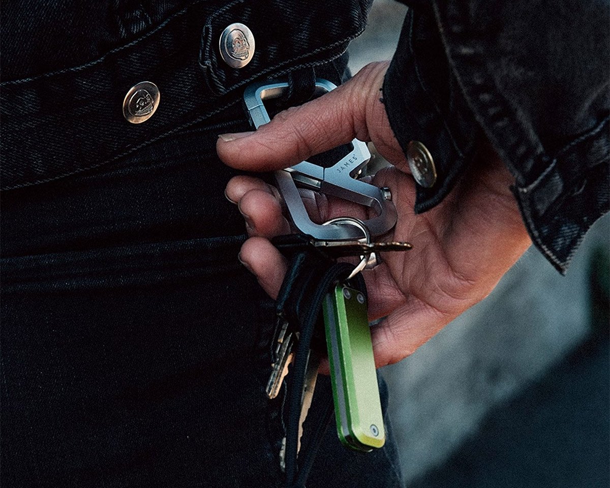 Belt loop, attach your keychain to your belt.