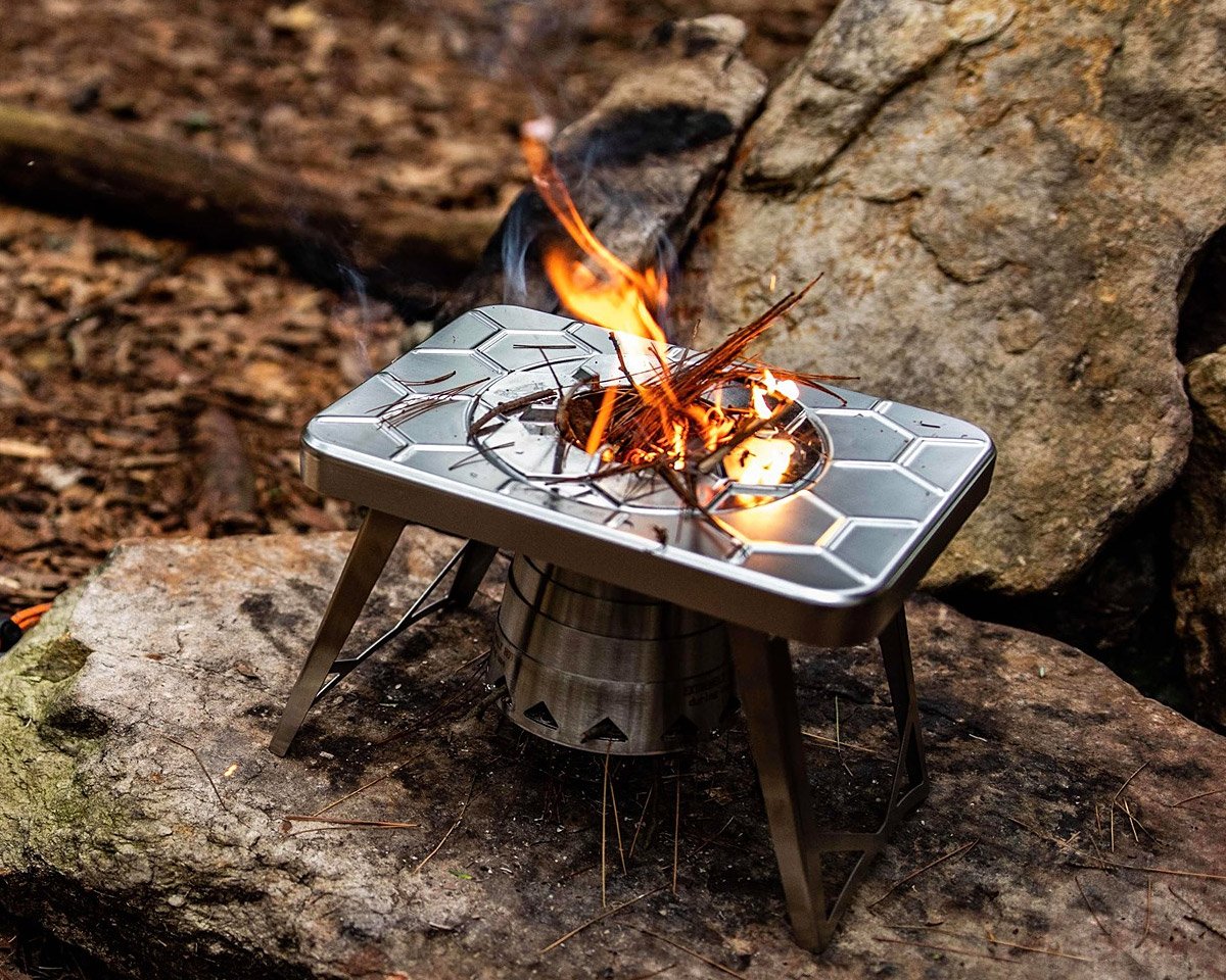 The nCamp Wood Burning Camping Stove is a Backpacker's Best Friend