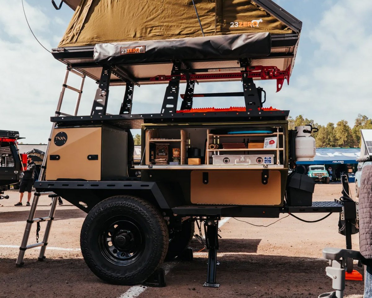 TAXA Introduces an Overland Edition of their Rugged Woolly Bear Basecamp Trailer