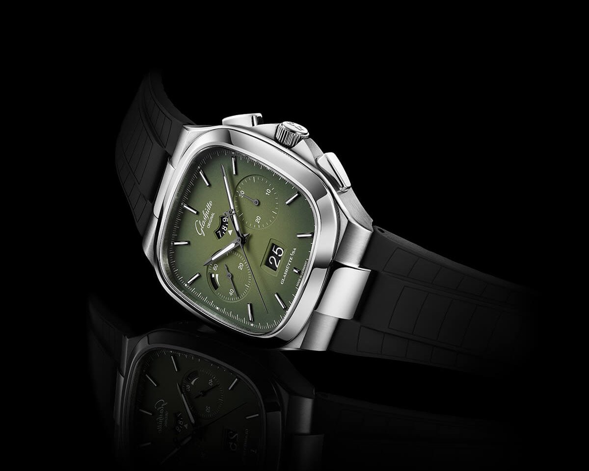 Glashütte’s Stunning Seventies Chronograph now in a Muted Green Colorway