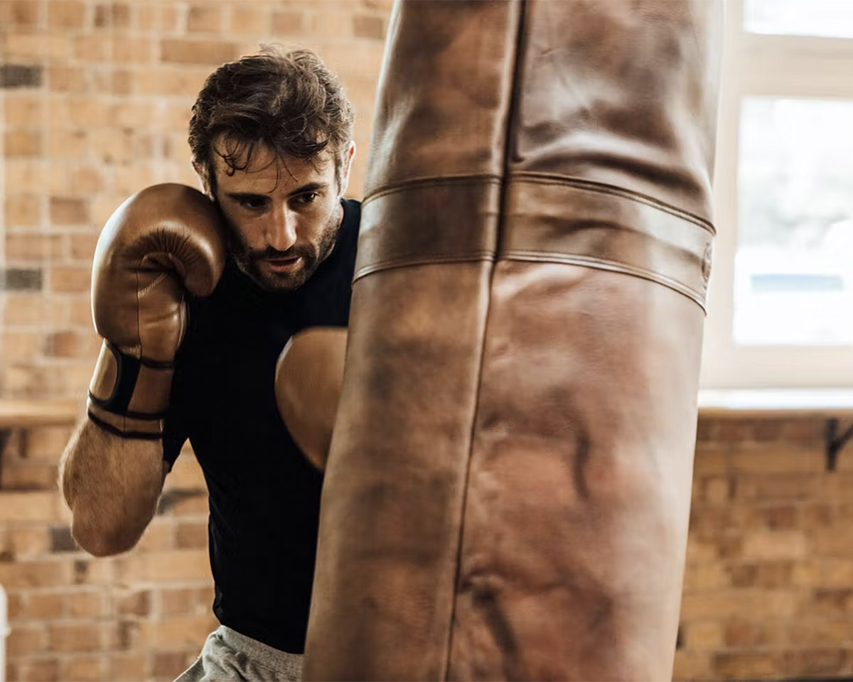 Fine Leather Boxing Gear from Modest Vintage Player