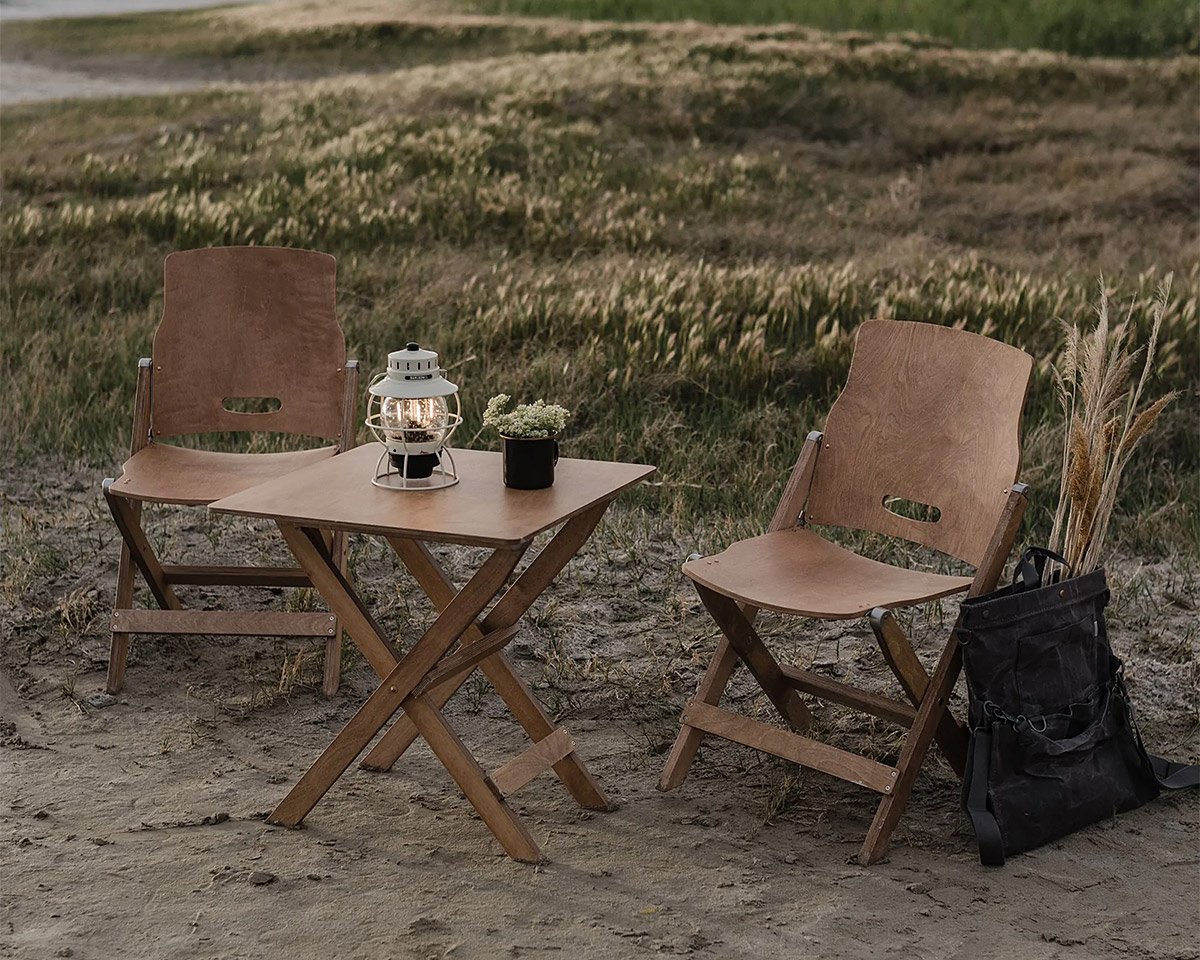 Barebones Ridgetop Folding Outdoor Table & Chairs