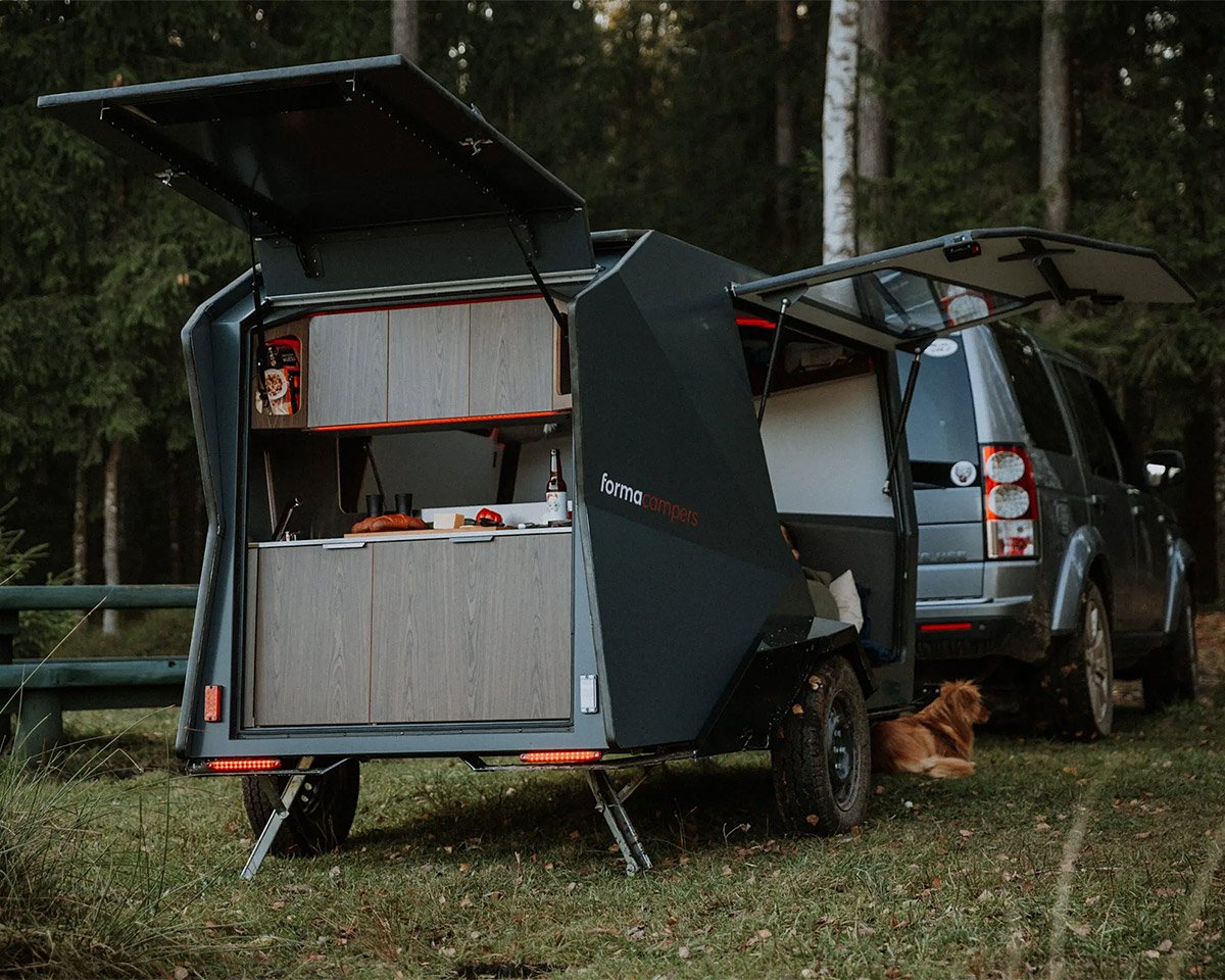 This Unique Teardrop Trailer for Forma Campers Looks Like No Other