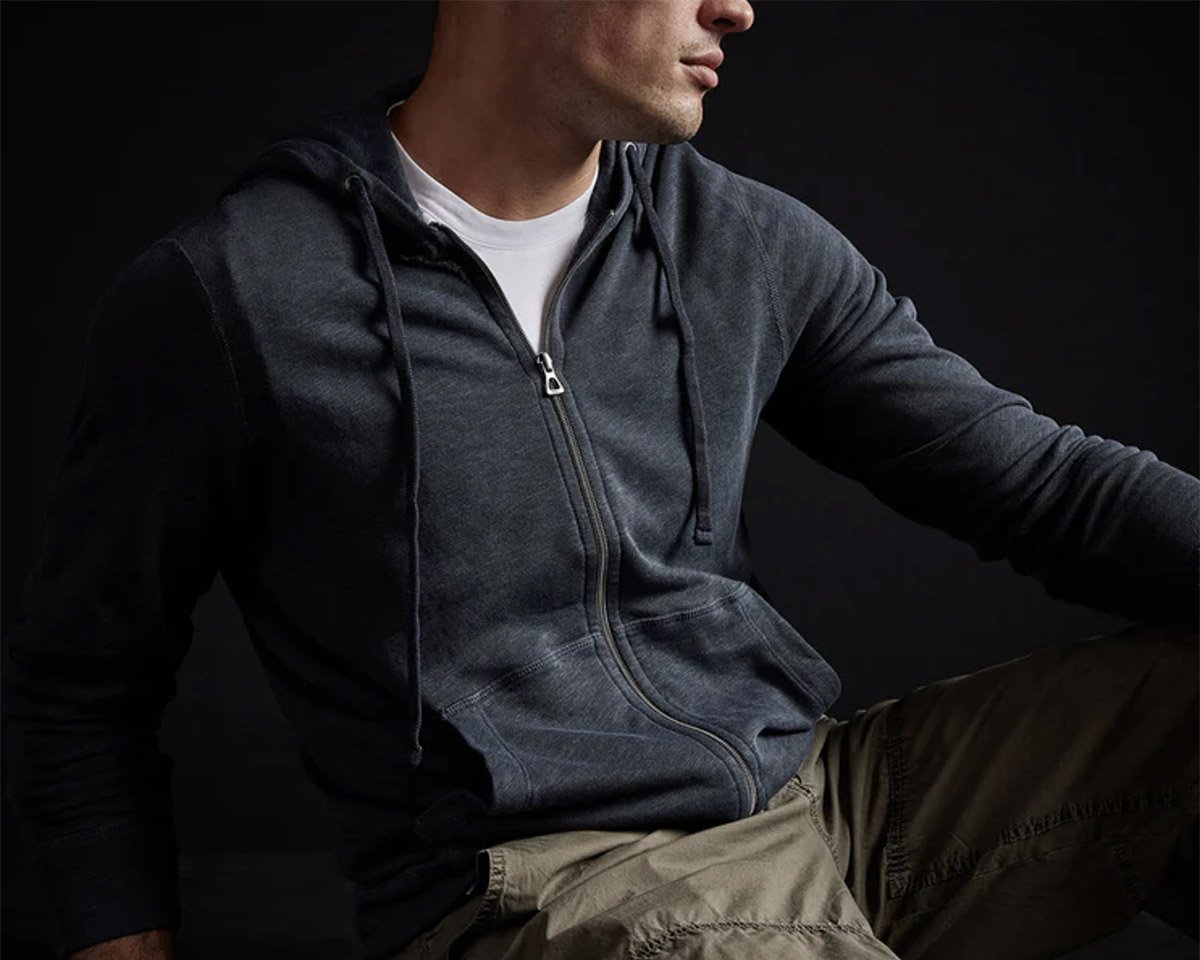 Travel Zip Up Hoodie - Men - Ready-to-Wear