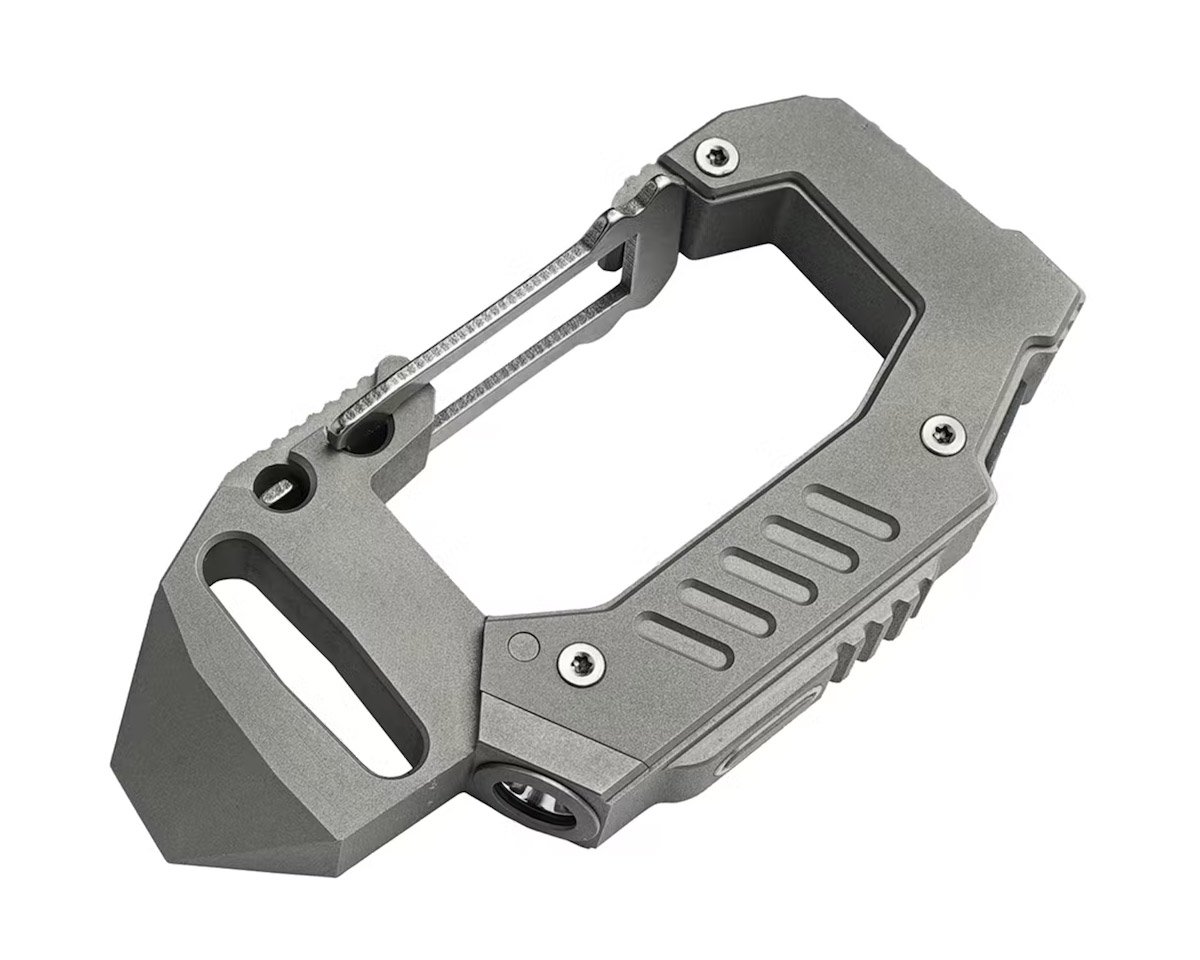 Titanium Carabiner Keyring Money Clip - Sky Lumen