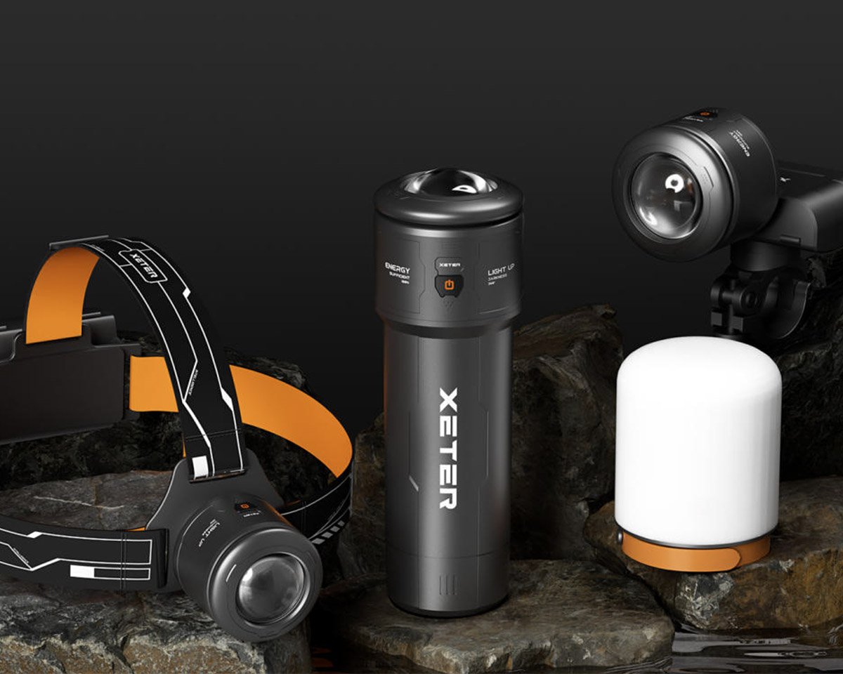 The Xeter Spark Transforms into a Flashlight, Bikelight, Headlamp & Lantern