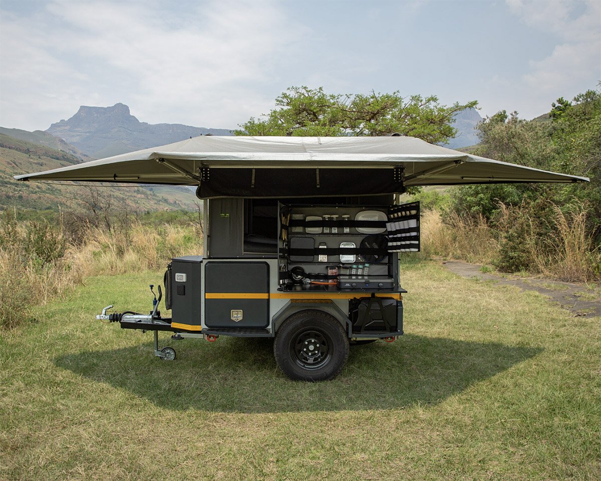 The BunduTrail Overland Trailer Expands into a Full Living Space in 5 Minutes