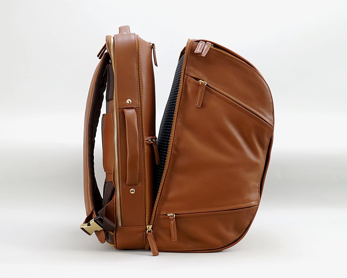 Wool & Oak’s Carry-on Backpack Unzips into a Weekender Duffle