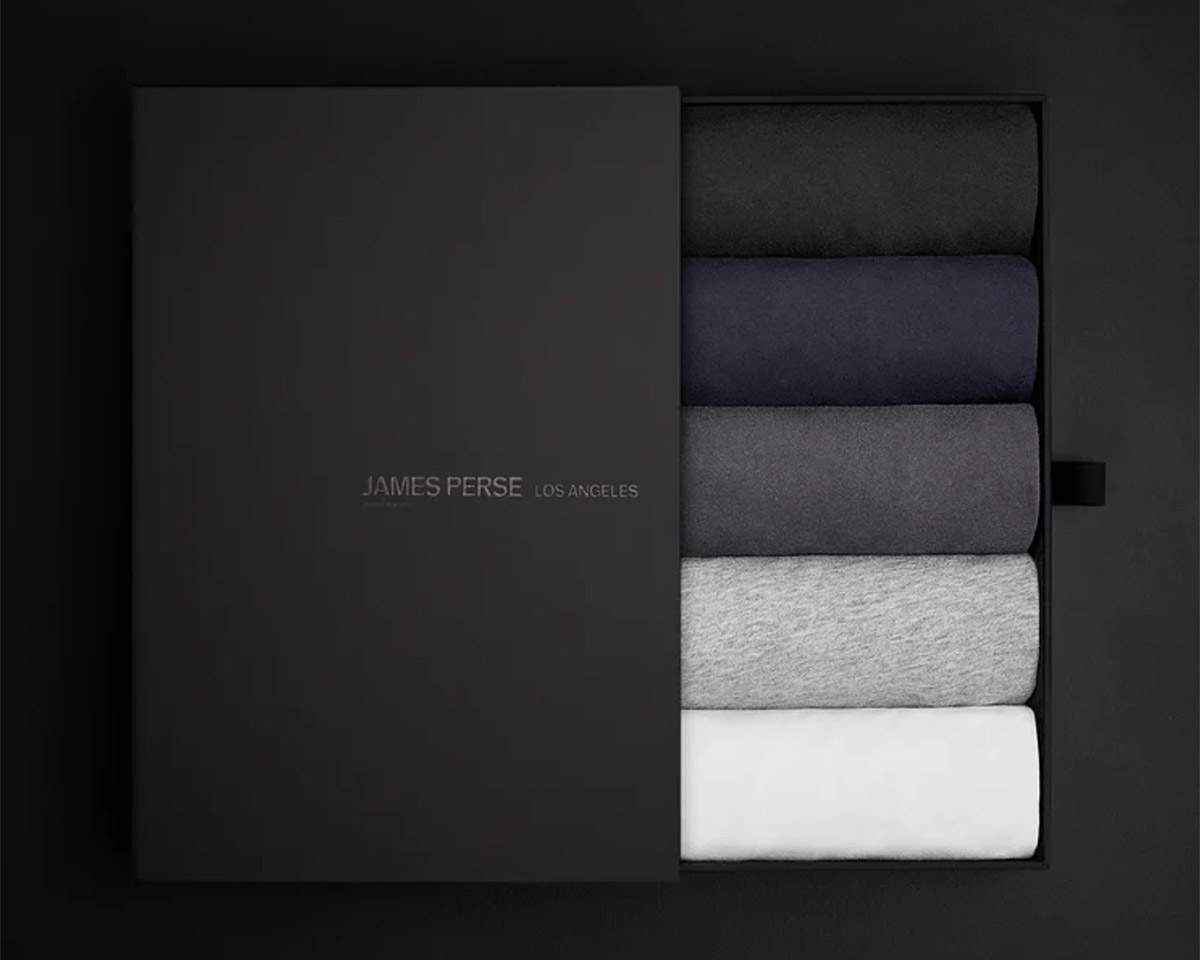 Buttery Soft James Perse Tees in a Very Giftable 5-pack