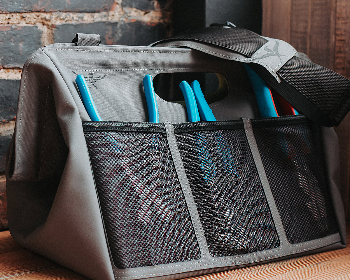 Barker’s Gatemouth Tool Tote Opens Wide & Stays That Way for Easy Tool Grabbing