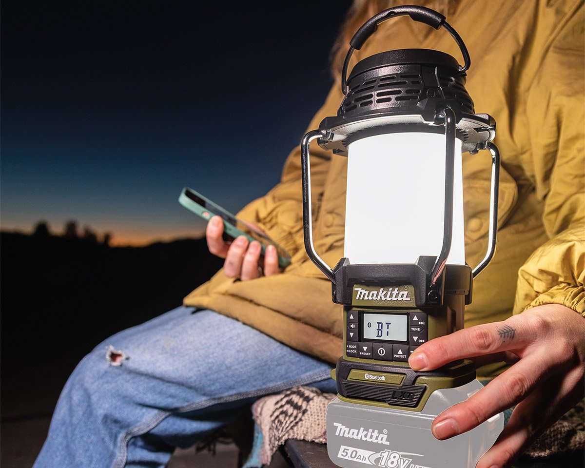 Makita’s Outdoor Adventure Lantern Doubles as a Bluetooth Audio Device