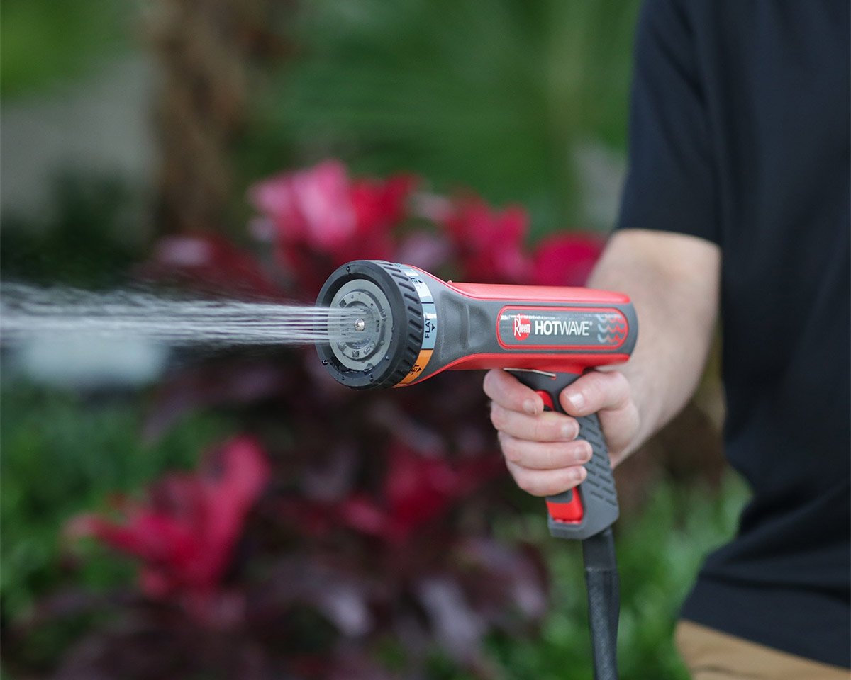 Attach the Rheem HotWave Sprayer to your Garden Hose for Unlimited Warm Water