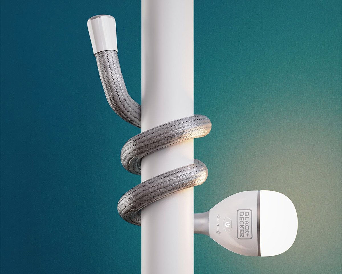 BLACK+DECKER’s Snake Light has a Flexible Gooseneck for Optimal Positioning