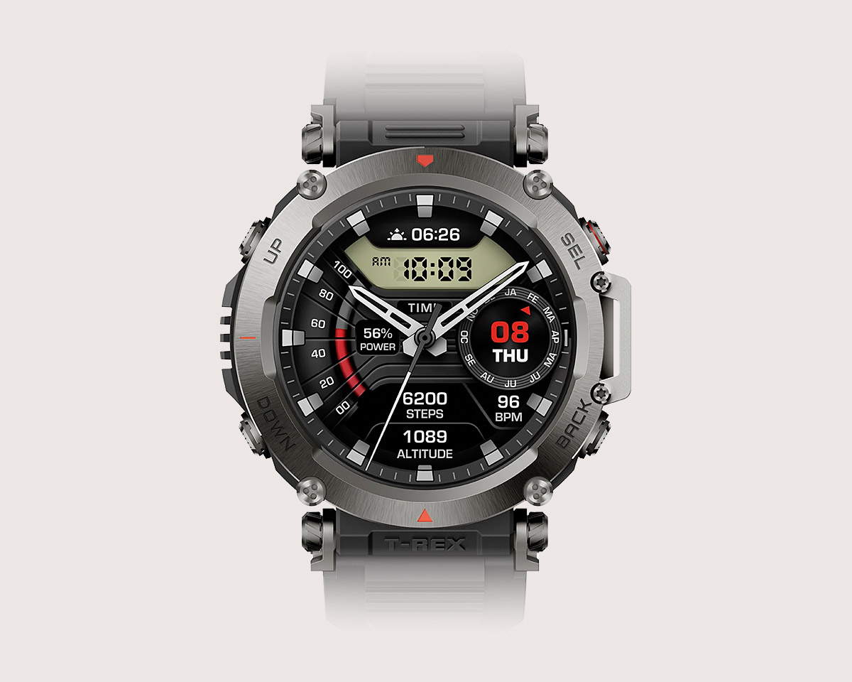 The Adventure-ready Amazfit T-Rex Ultra GPS Smartwatch is Built Like a Tank