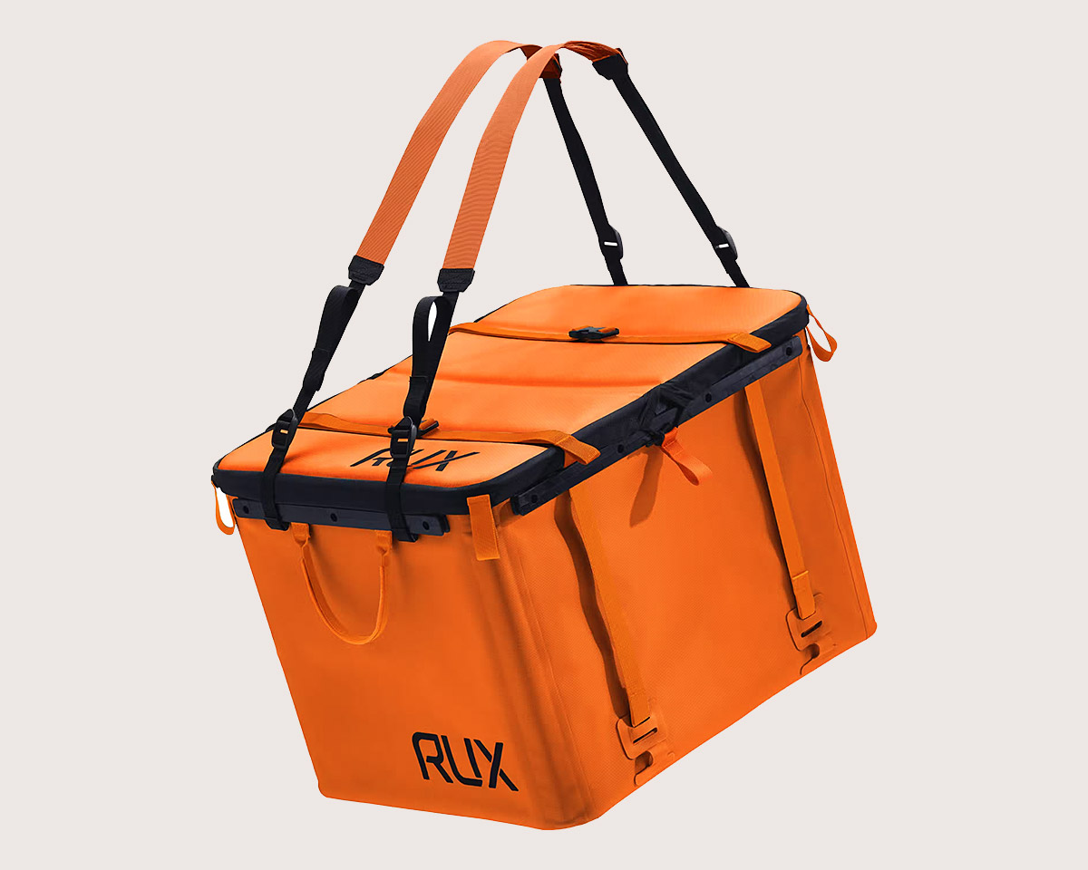 The Ultra-durable RUX Collapsible Tote Packs Down Small