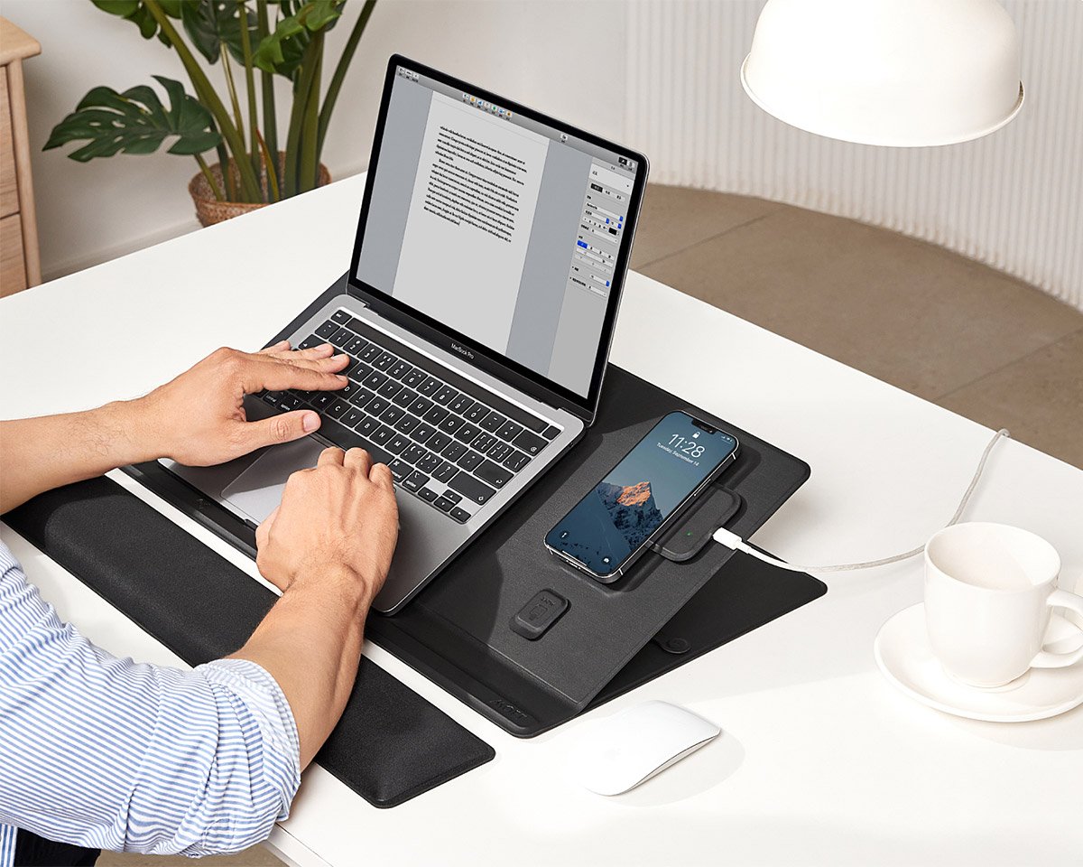 This Clever Desk Mat Raises Up To Make Your Devices Easier to Work With