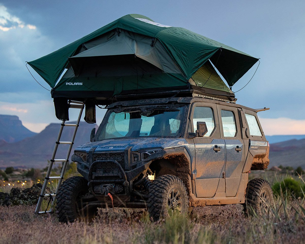 Then 2024 Polaris XPEDITION ADV Accommodates Rooftop Sleepers