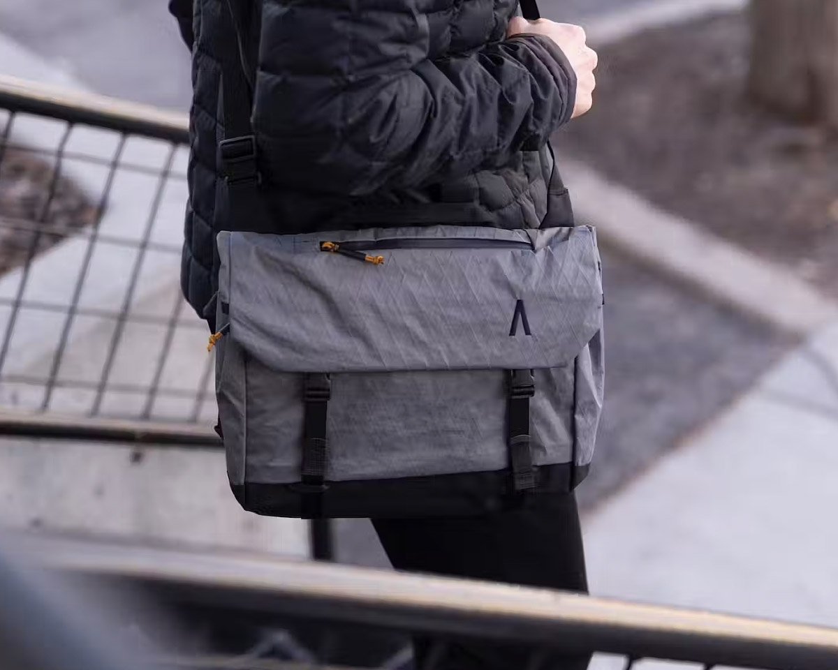 The Rennan Messenger Bag Protects its Contents with a Tough Waterproof X-Pac Material