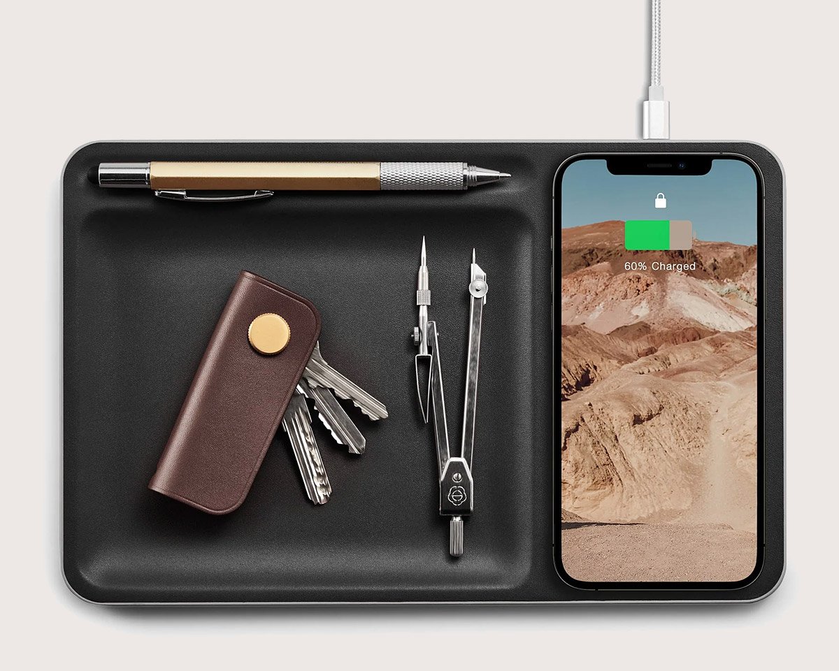 Carl Friedrik’s Handsome Leather Charging Tray Cradles Your Daily Essentials