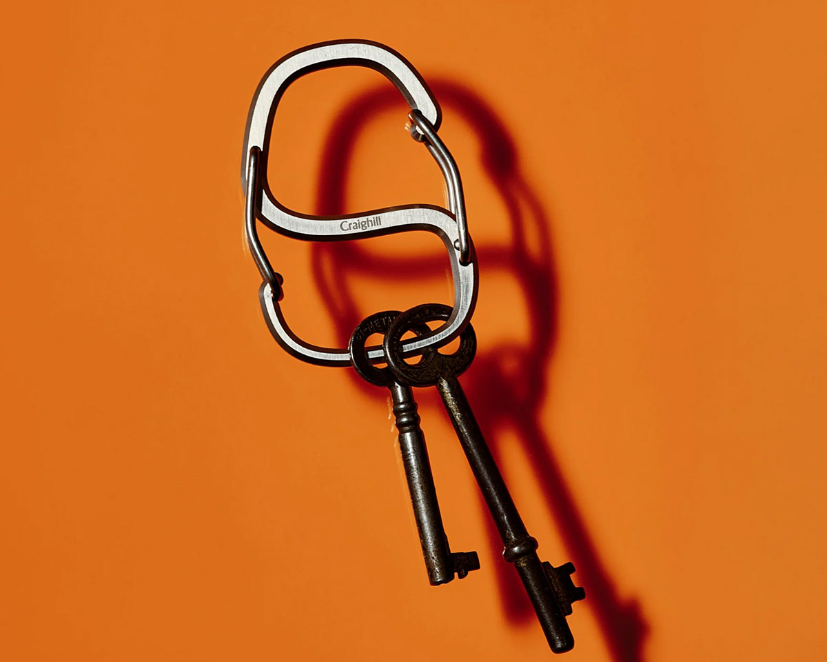 The Coachwhip Carabiner is a Secure and Elegant Home for Keys