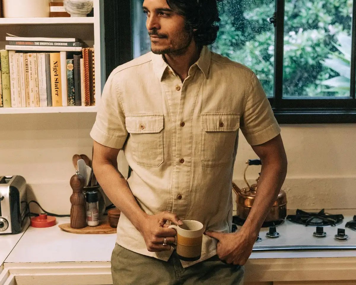 The Taylor Stitch Short-sleeve Officer Shirt Is a Breezy, Rugged Modern Classic