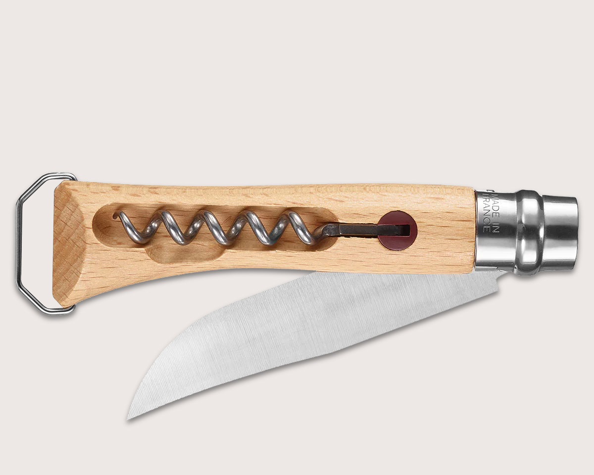 Opinel Adds a Corkscrew & Bottle Opener to their Classic No.10 Folding Knife