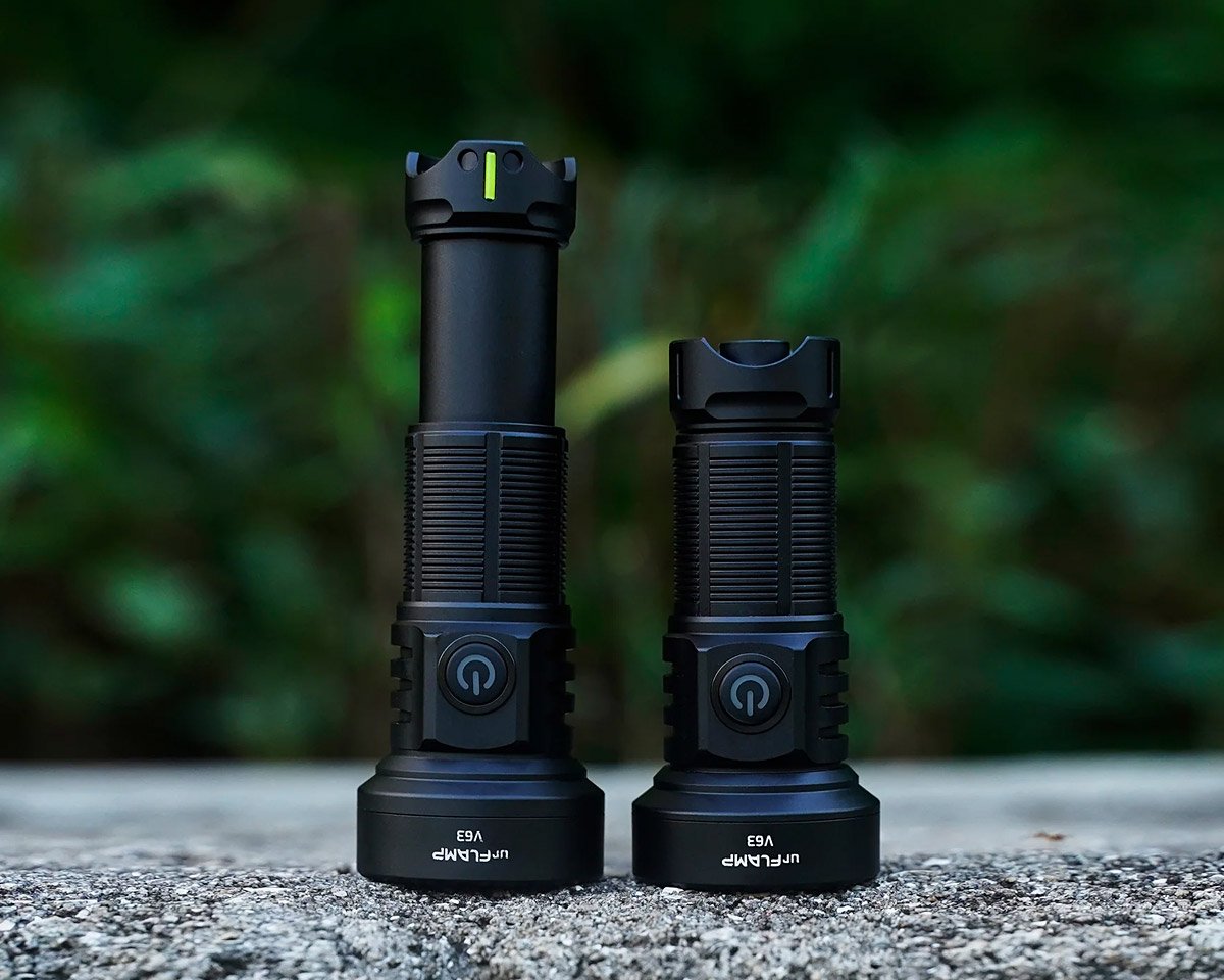 The urFlamp V63 Flashlight is Retractable to Give You Two Size Options
