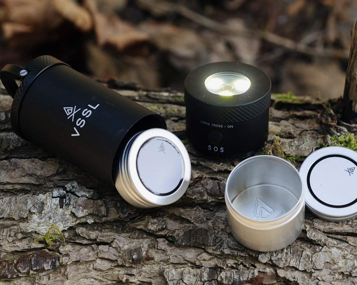 The VSSL Mini Stash Light Provides Handy Storage Inside an LED Lantern