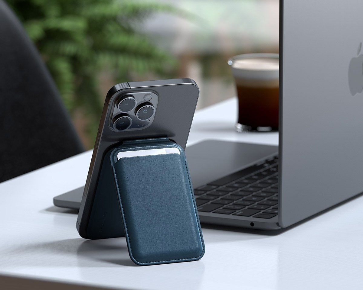 Satechi’s MagSafe-compatible Wallet Doubles as a Stand for Hands-free Viewing