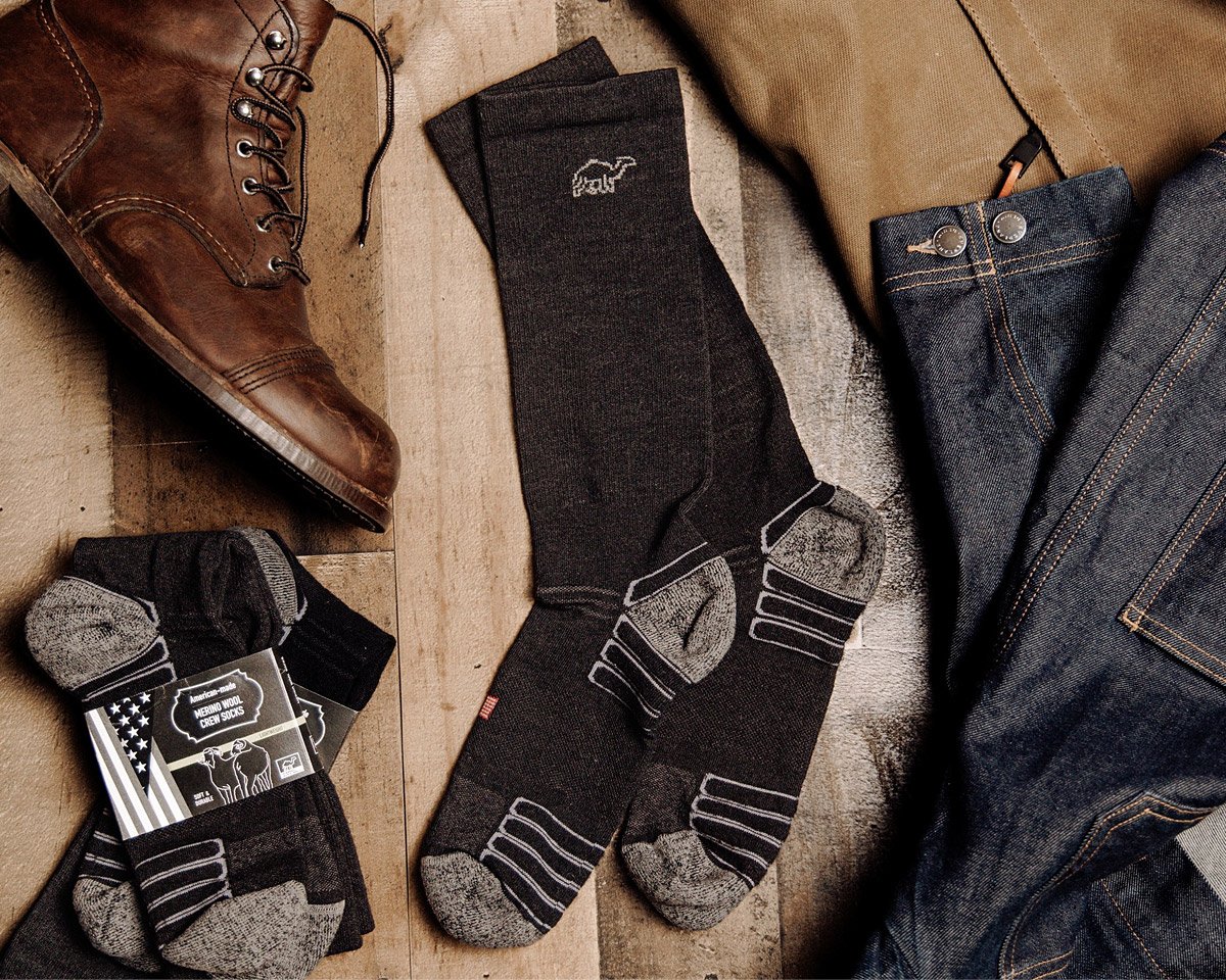 Camel City Mill's Merino Wool Socks Help Prevent Sweaty Boot Feet