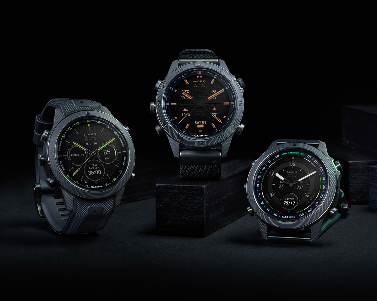 Garmin Takes its Excellent Tech to the Luxury Smartwatch Market with the MARQ Carbon Collection